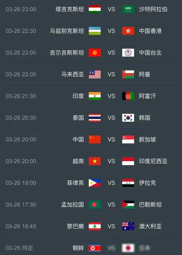 中央5台直播足球时间表：今晚20点CCTV5直播中国男足世预